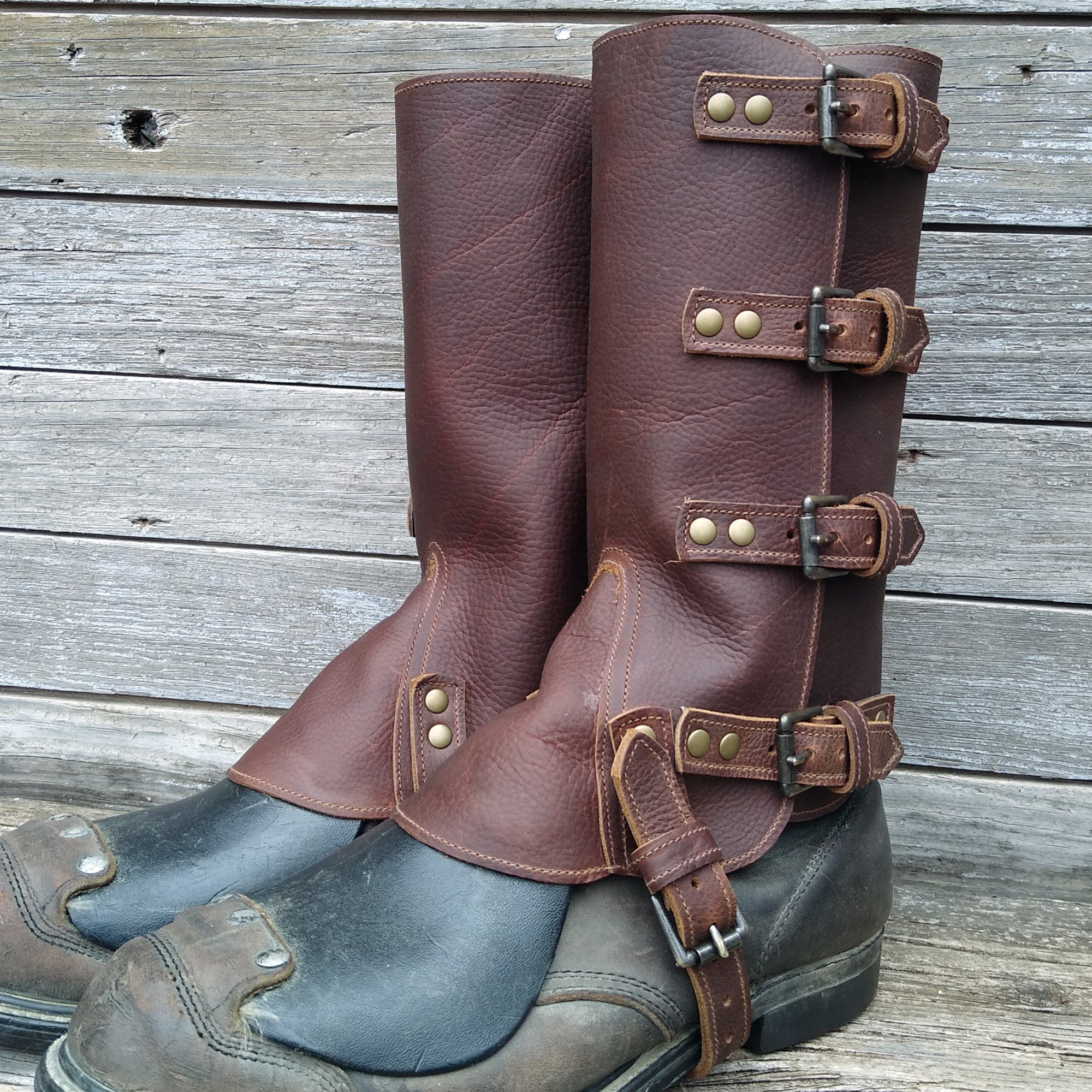 RESERVED Listing Taller Swiss Military Style Gaiters or Spats in