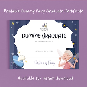 Dummy Fairy Graduate Certificate