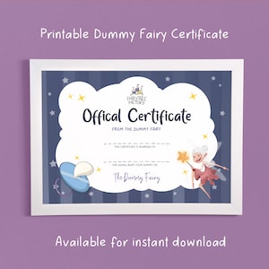 Dummy Fairy Certificate