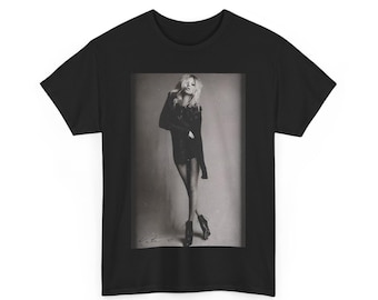 Kate Moss Graphic Tee: Fashion Icon Unisex Cotton T-Shirt