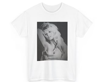 Camiseta Brigitte Bardot Beleza Atemporal | Ícone Francês Vintage, Estampa Retrô de Hollywood
