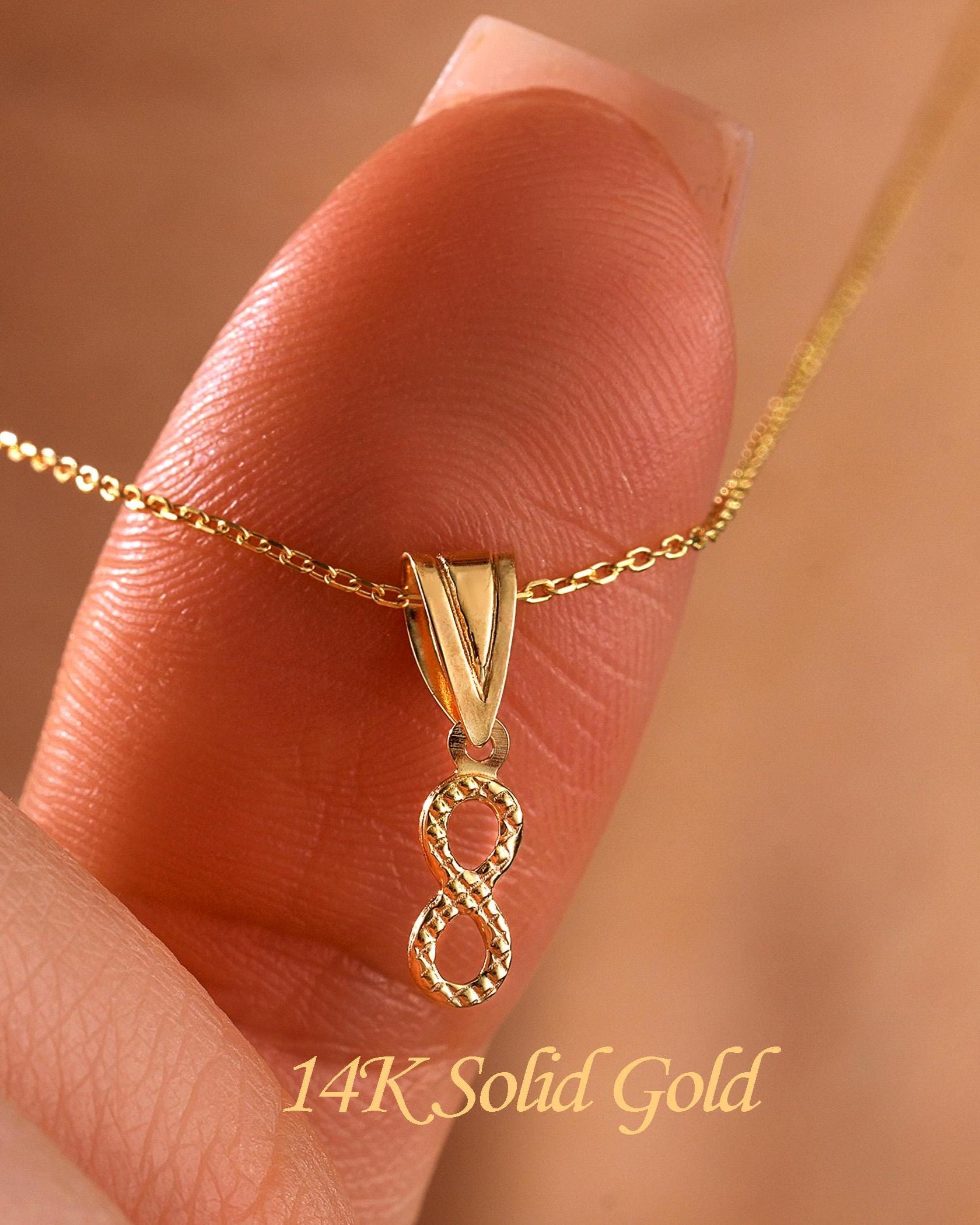Collana con ciondolo infinito placcato oro - Italia