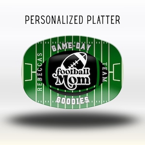 Plateau à collation personnalisé pour le jour d'un match de football : plateau personnalisé, décoration unique pour le Tailgating Party