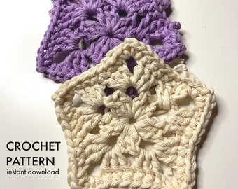 Granny Star, Pattern PDF instant download, granny square, beginner friendly