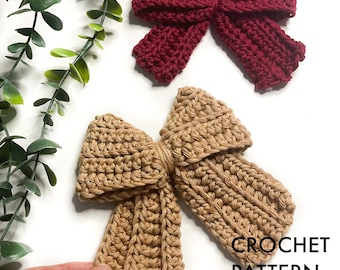 Beginner Friendly Crochet Bow Pattern - Easy Ribbon Accessory PDF