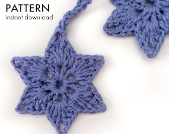 Crochet Christmas Star Ornament Pattern • Easy Holiday Decoration • Beginner-Friendly PDF Tutorial