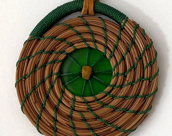 Green Pine Needle Ornament -  Item  1160 by Susan Ashley