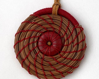Red Pine Needle Christmas Ornament -  Item  1162 by Susan Ashley