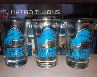 Detroit Lions Shot glasses 1.5oz (Set of 3)