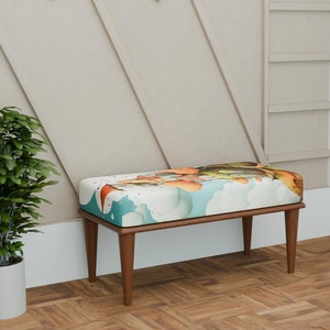 Banco con estampado de casa mística, Banco portátil, Banco glamoroso, Mesa de té otomana, Banco de comedor, Banco pequeño de madera, Banco con asiento para jardinera, 23