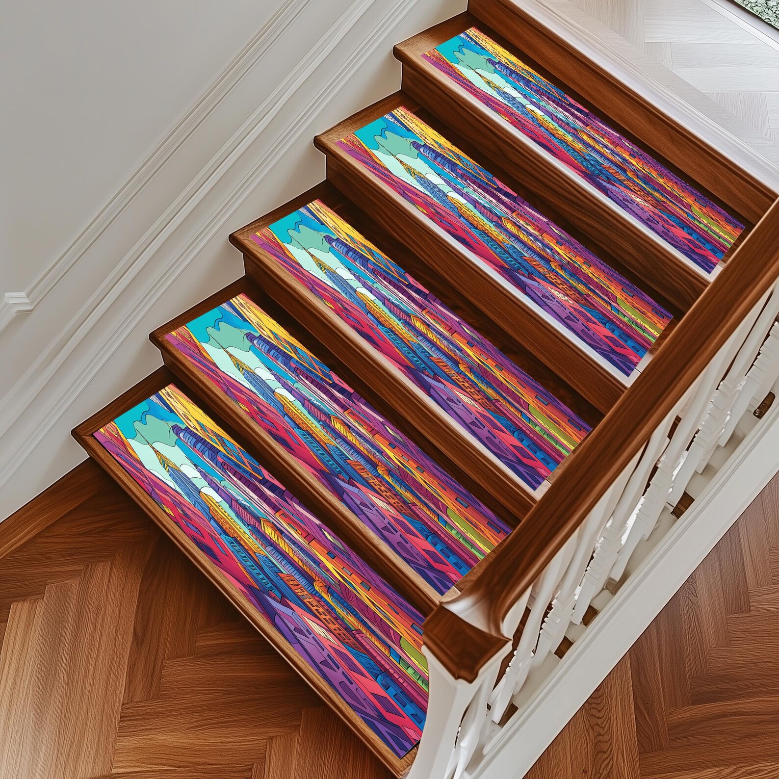 Decorative Stair Mats for Modern Interiors, High Quality Carpet Stair ...