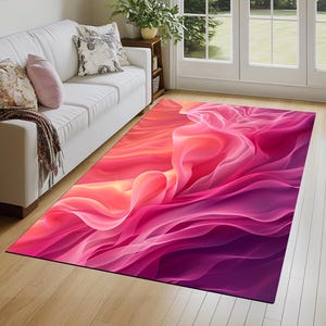 Abstract designer rug, Colorful modern print rug, Luxury area rugs, Soft touch rugs, Machine washable rugs, Non-slip backing rugs, 315