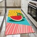 Fruit Design Rug, Colorful Area Rug, Custom Sizes Rug, Easy to Care Rug ...