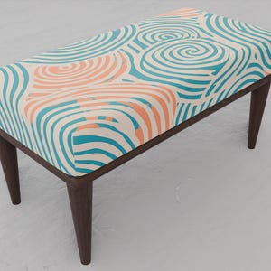 Decorative bench, Bench with comfortable cushion, Ottoman wooden bench, Piano bench, Bedroom bench, Dining table bench, Footstool bench, 261