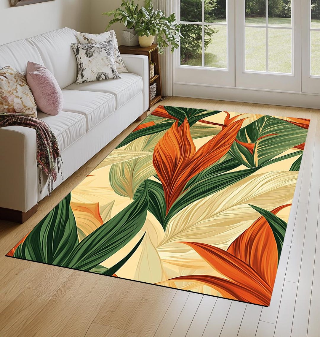 Tappeto Vintage Antiscivolo 60x90 Cm – Stampa 3D, Lavabile In Lavatrice, Per Ingresso, Cucina E Soggiorno