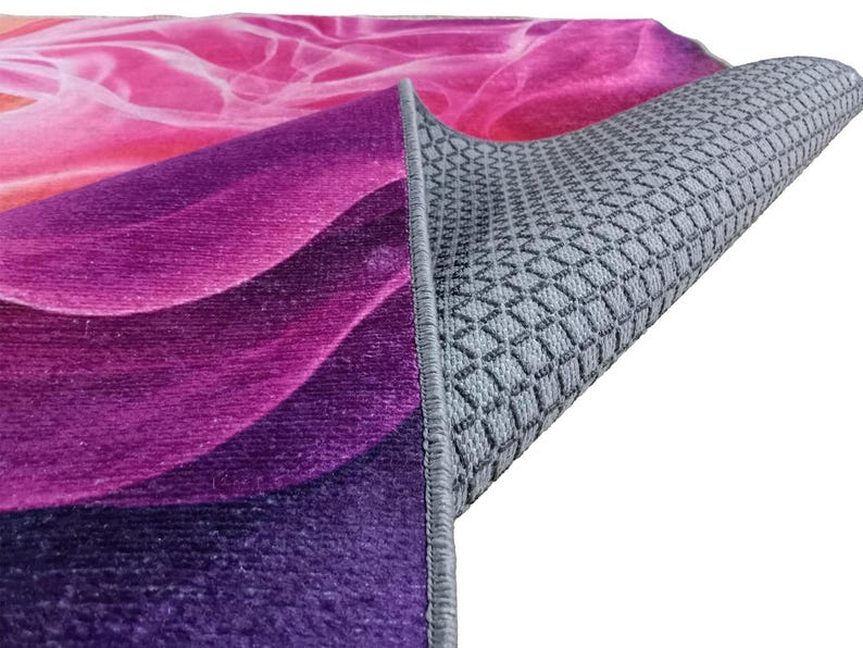 Abstract designer rug, Colorful modern print rug, Luxury area rugs, Soft touch rugs, Machine washable rugs, Non-slip backing rugs, 315