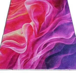 Abstract designer rug, Colorful modern print rug, Luxury area rugs, Soft touch rugs, Machine washable rugs, Non-slip backing rugs, 315