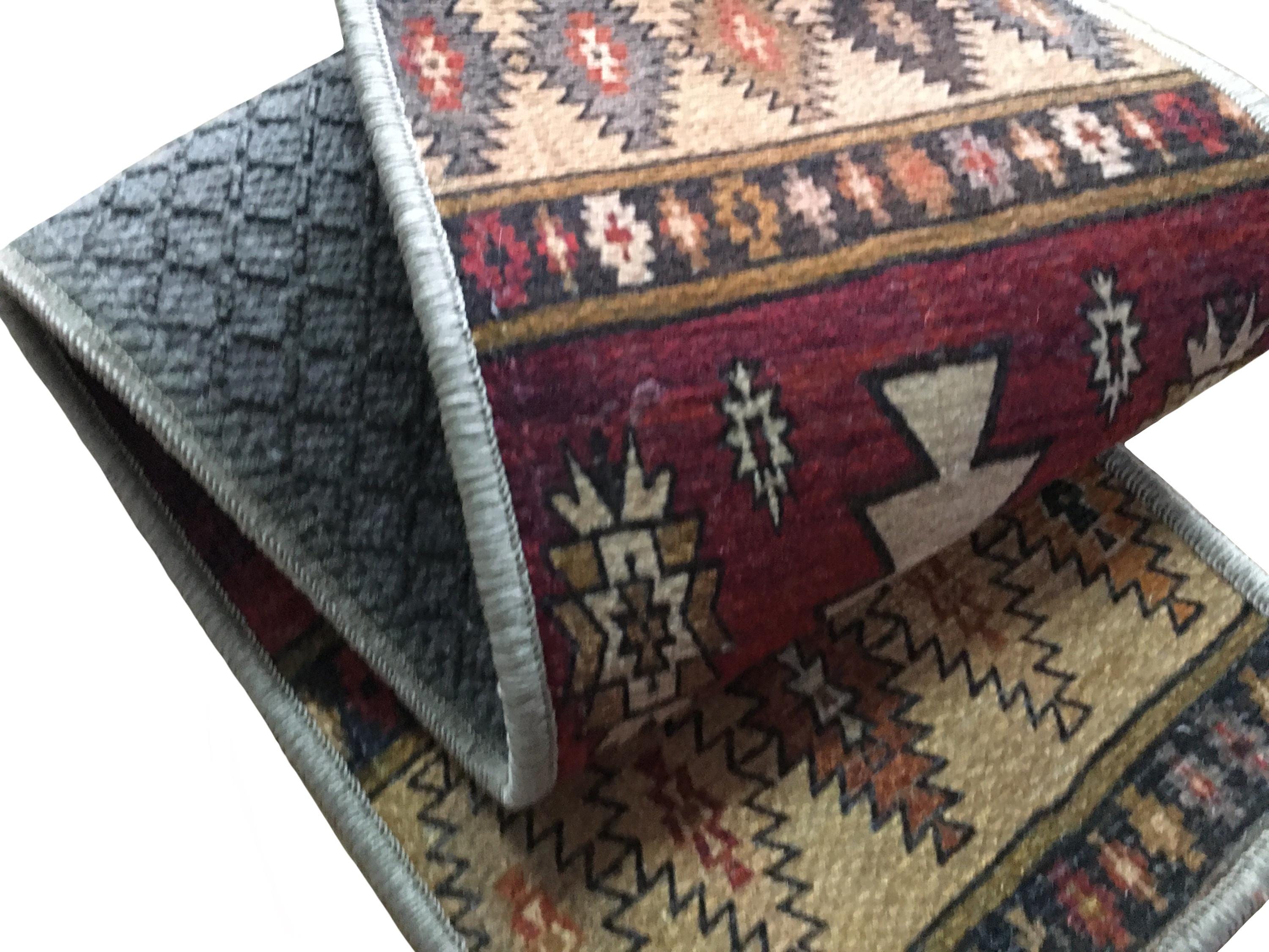 Red Aztec Kilim Stair Mats, Rustic Style Non-slip Washable, 930 - Etsy