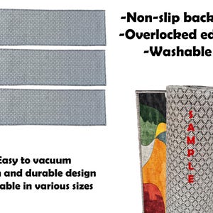 Artistic colorful stair mats, Anti-slip mats for wooden stair, Eco-friendly stair mats, Machine washable stair mats, Chic stair mats, 212