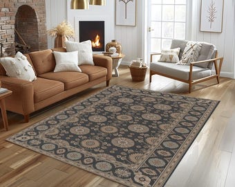 Non-slip rug, Machine washable rug, Area rug, Easy to clean rug, Elegant rug, Balcony rug, Durable rug, Office rug, Housewarming rug, 865