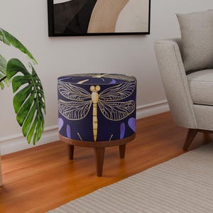 Elegant bench, Round ottoman bench, Colorful designer bench, Utility bench, Cozy indoor bench, New style bench, Wooden work bench