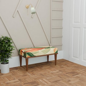 Designer bench, Elegant bench, Ottoman organizer bench, Utility bench, Entryway bench, Dining table bench, Bench with cushion, 322