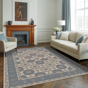 Washable rug, Ultra thin lightweight eug, Area rug, Carpet for livingroom, Machine washable rug, Non-slip rug, Global rug, Oriental rug, 836