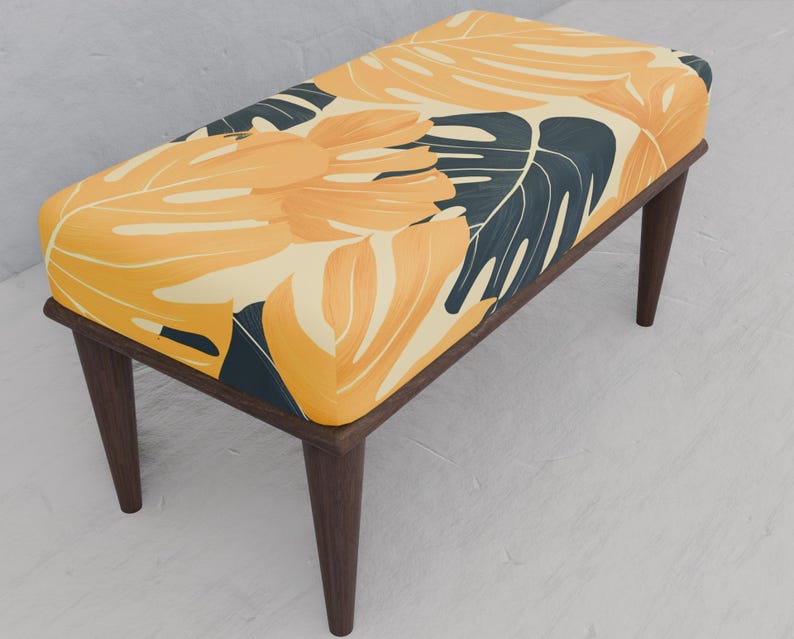 Indoor Wooden Bench: Soft Cushion, Stylish Entryway Organizer - Durable ...