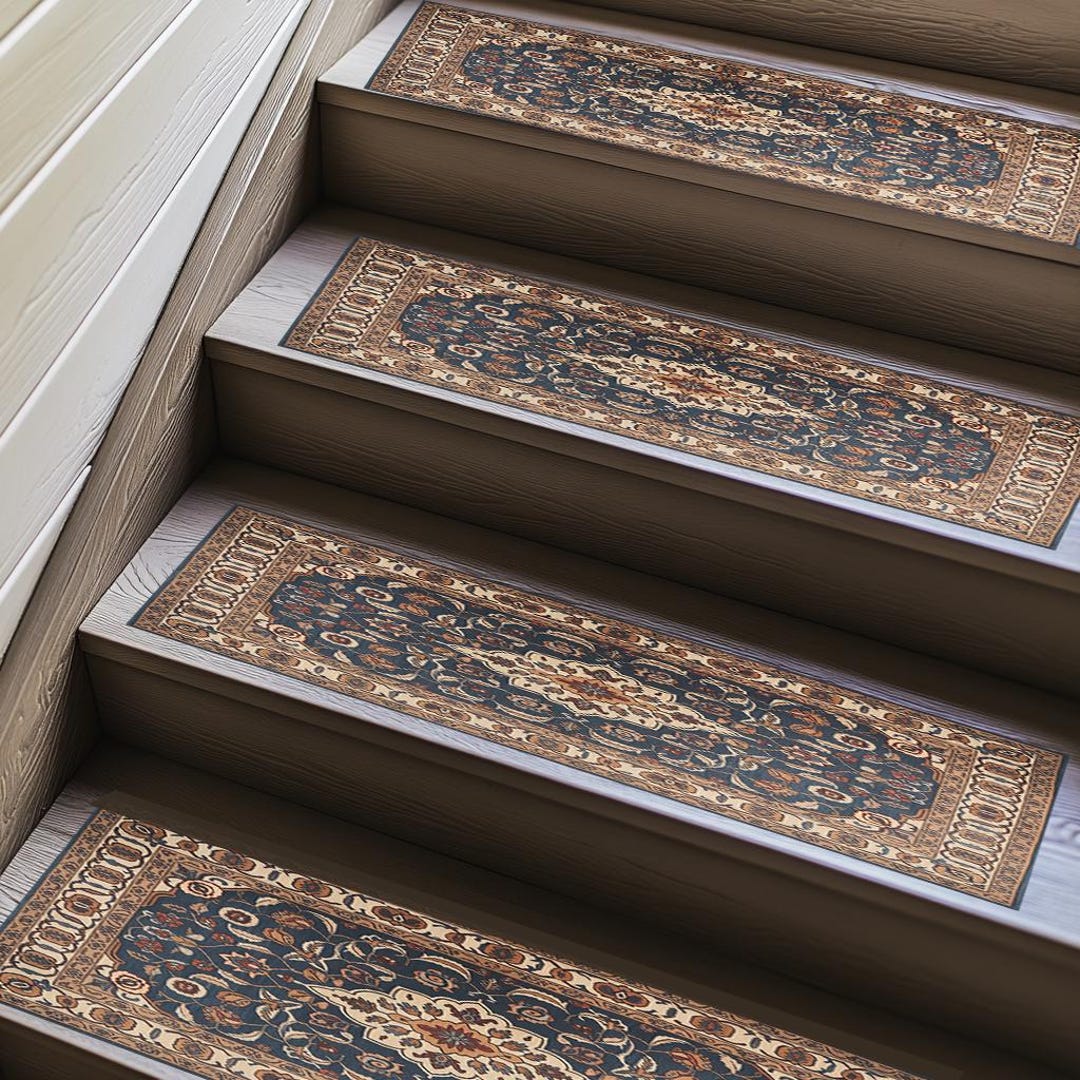 Traditional Washable Stair Mat, Nonslip Home Decor Step Treads, 1141 - Etsy