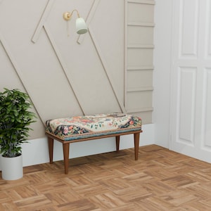 Designer bench, Ottoman organizer bench, Entryway bench, Contemporary bench, Luxury bench, Make up bench, Stylish bench, Cozy bench, 294