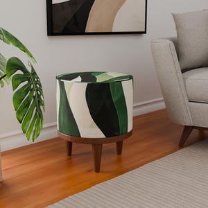 Ottoman seating, Wood work stool, Bar stool, Pouf with legs, Multicolor stool, Lightweight stool, Bathroom stool, Padded footstool