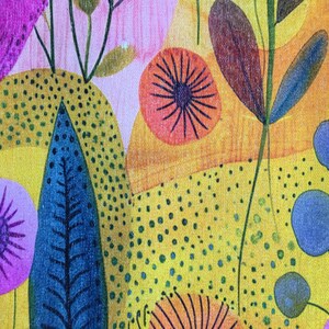 Floral design rug, Living room rug, Colorful printed rug, Machine washable rugs, Anti slip rug, Housewarming gifts, Utility rugs, 219