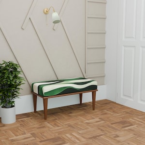 Elegant bench, Entryway bench, Bench with cushion, Make up bench, Ottoman organizer bench, Luxury bedroom bench, Bench for relaxing, 324