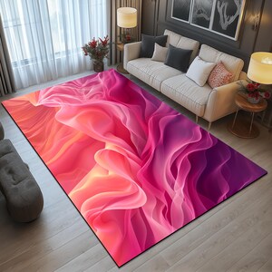 Abstract designer rug, Colorful modern print rug, Luxury area rugs, Soft touch rugs, Machine washable rugs, Non-slip backing rugs, 315