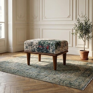 Comfortable Ottoman Bench - Multiuse Seating and Coffee Table