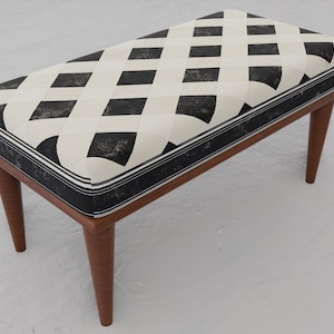Contemporary bench, Decorative bench, Comfortable seating bench for dining table, Ottoman organizer bench, Modern wooden benches, 181