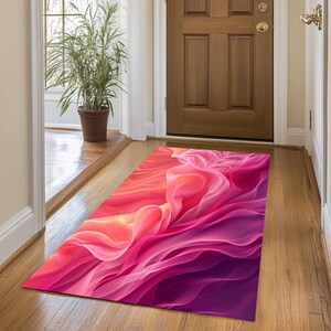 Abstract designer rug, Colorful modern print rug, Luxury area rugs, Soft touch rugs, Machine washable rugs, Non-slip backing rugs, 315