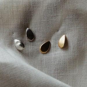 Droplet Studs in Gold or Sterling Silver image 4