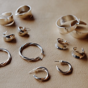 Favor Hoops Convex chubby earring hoops afbeelding 3