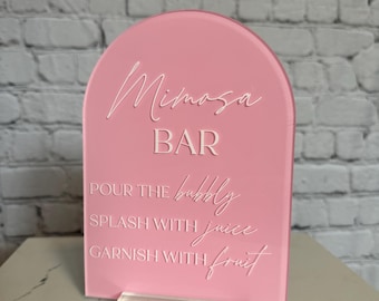 Mimosa bar sign bridal shower, baby shower mimosa bar, mom-osa bar sign, bubbly bar sign, mimosa sign, mimosa menu, mimosa bar bridal shower