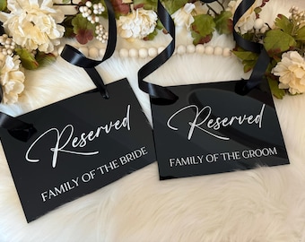 This row is reserved sign | this seat is reserved sign for wedding | reserved row sign | reserved sign | reserved seat signs for wedding