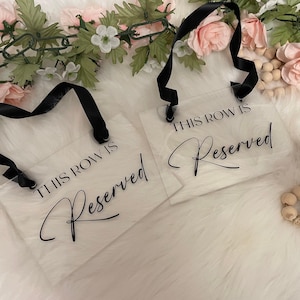 This row is reserved sign | this seat is reserved sign for wedding | reserved row sign | reserved sign | reserved seat signs for wedding