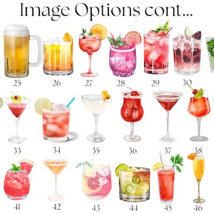 Signature drinks sign | signature drink menu | his and hers drinks sign | wedding cocktails sign | wedding drink menu | wedding bar sign image 6