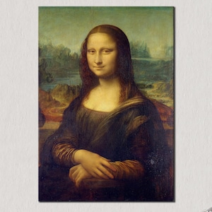 Mona Lisa Canvas Art - Mona Lisa Wall Decor - Leonardo Da Vinci Wall Art - Leonardo Da Vinci Canvas Print - Mona Lisa Home Decor - Gift Art
