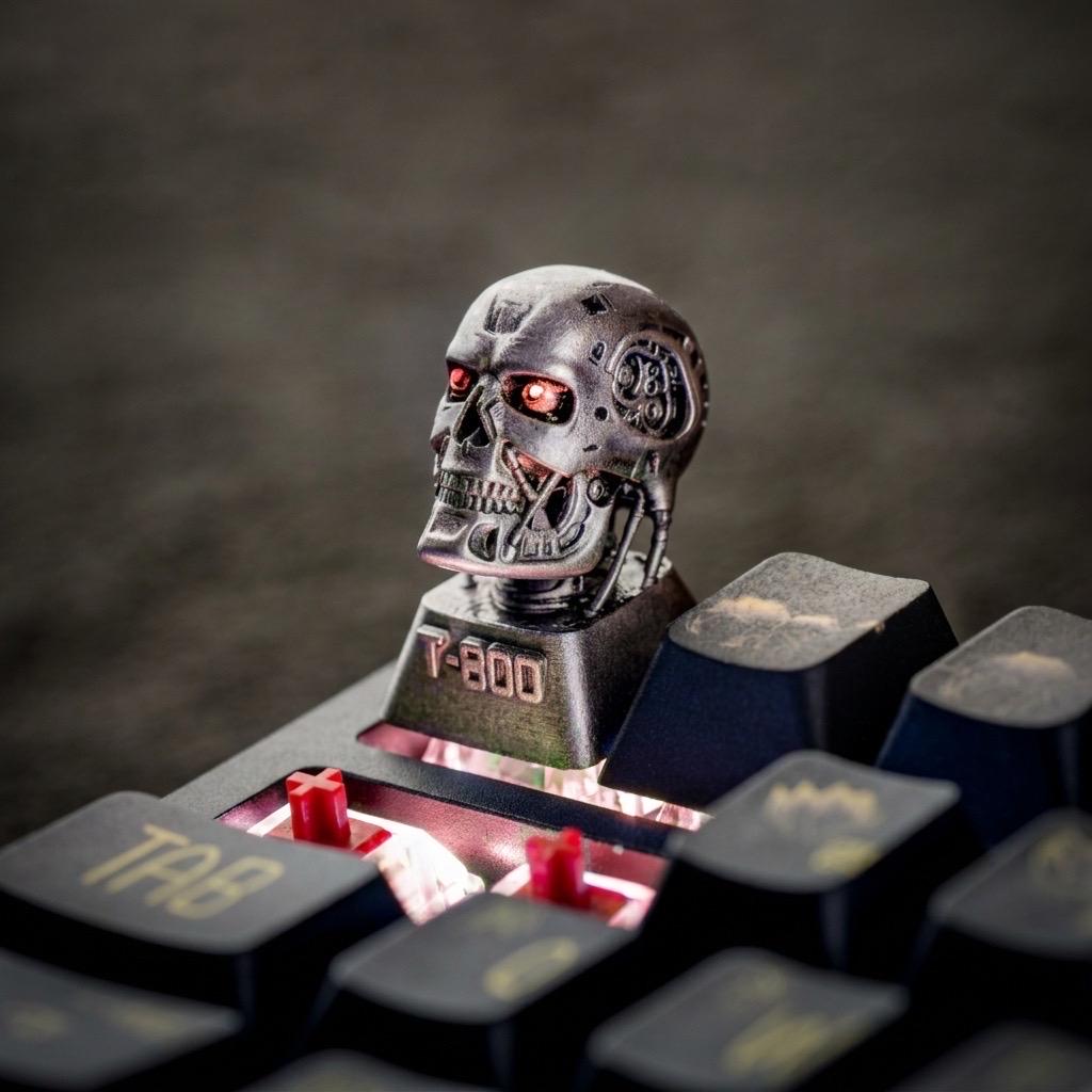 Terminator T800 Skull Keycap: Handmade Backlit Resin, 3D Printed - Etsy