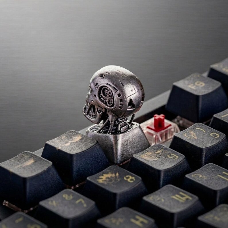 Terminator T800 Skull Keycap: Handmade Backlit Resin, 3D Printed - Etsy