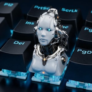 Mechanical Robot keycap, Starcraft 2 Terran Adjutant, custom keycap,esc keycap,handmade,best gift for him,personalized gifts