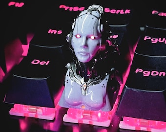 Mechanical Robot keycap, Starcraft 2 Terran Adjutant, custom keycap,esc keycap,handmade,best gift for him,personalized gifts