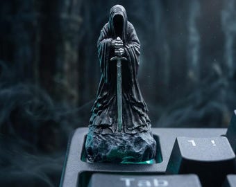 Handcrafted Ringwraith Resin Keycap: Dark Elegance Tribute