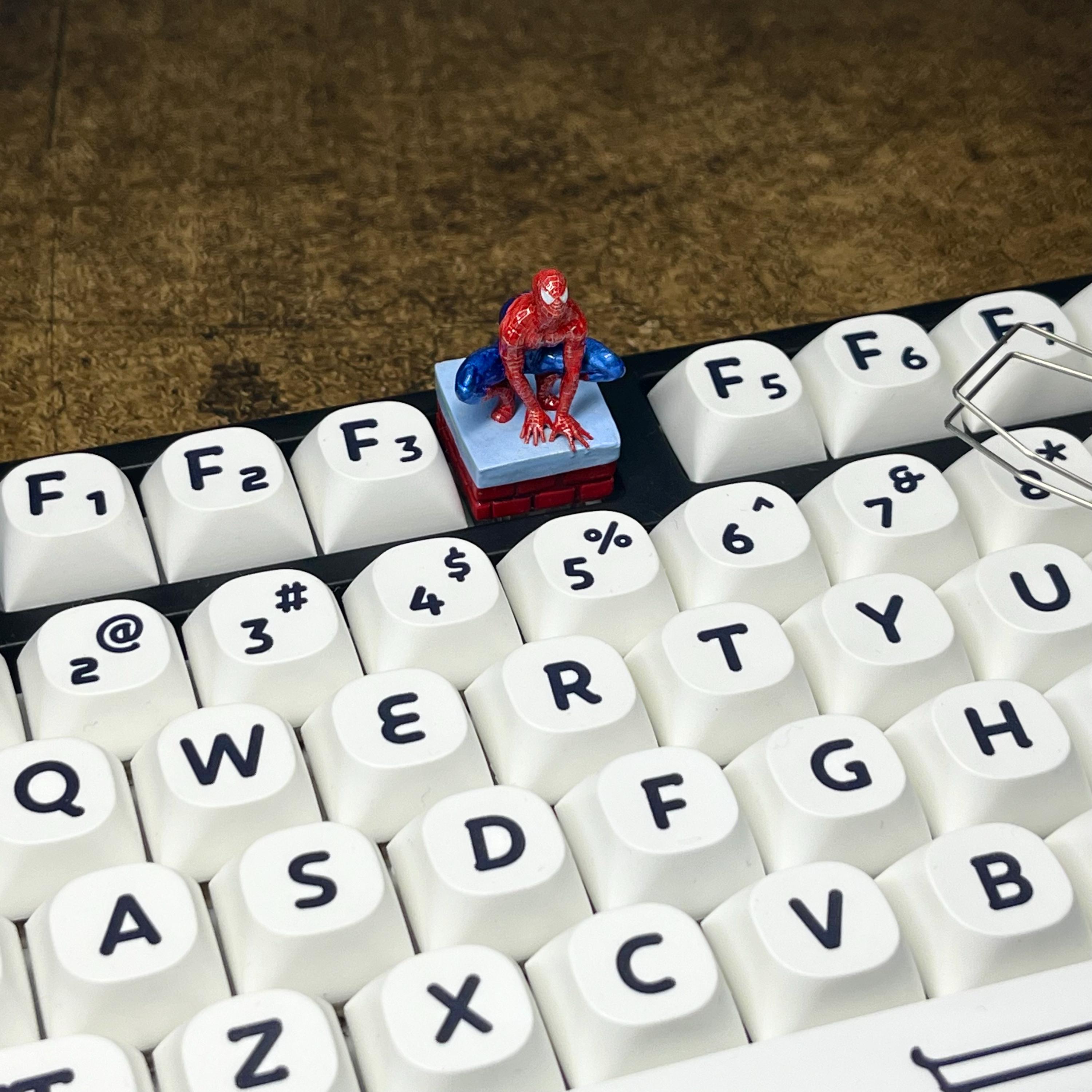 Handcrafted Spider Hero Keycap: 3d-printed Resin Mechanical